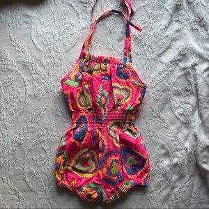 Rainbow color romper